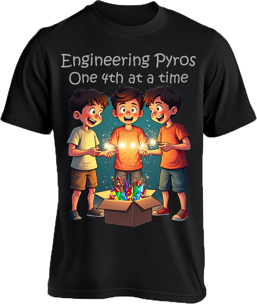 4th of July- 3 Boys Fireworks Tee