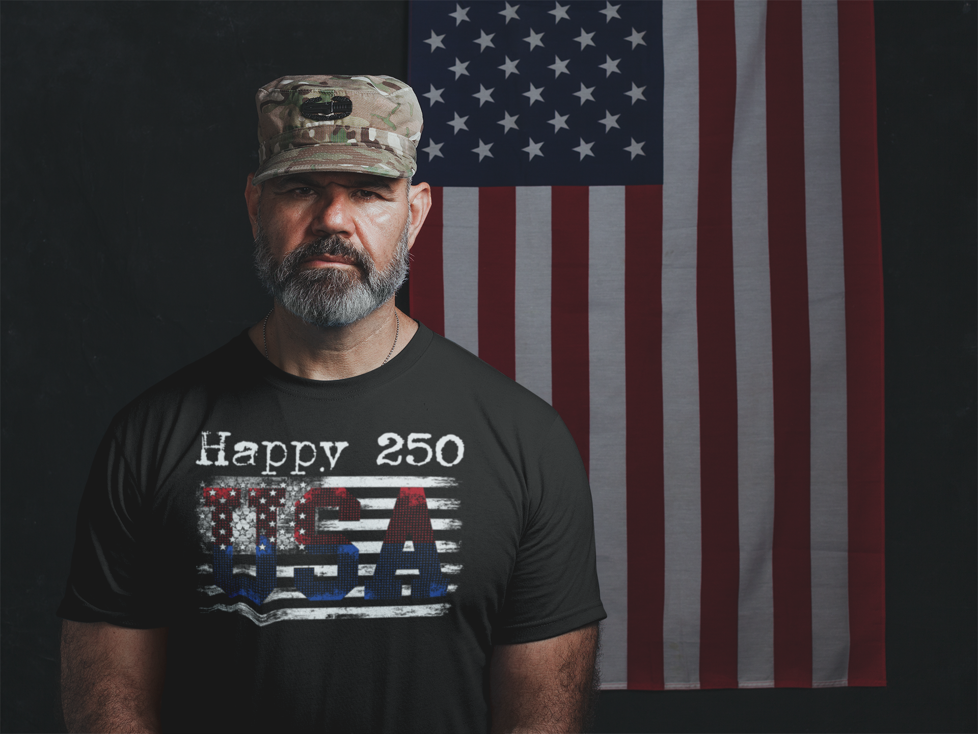 USA 250th Anniversary T-Shirt – 1776–2026 | Built on Freedom-USA Flag