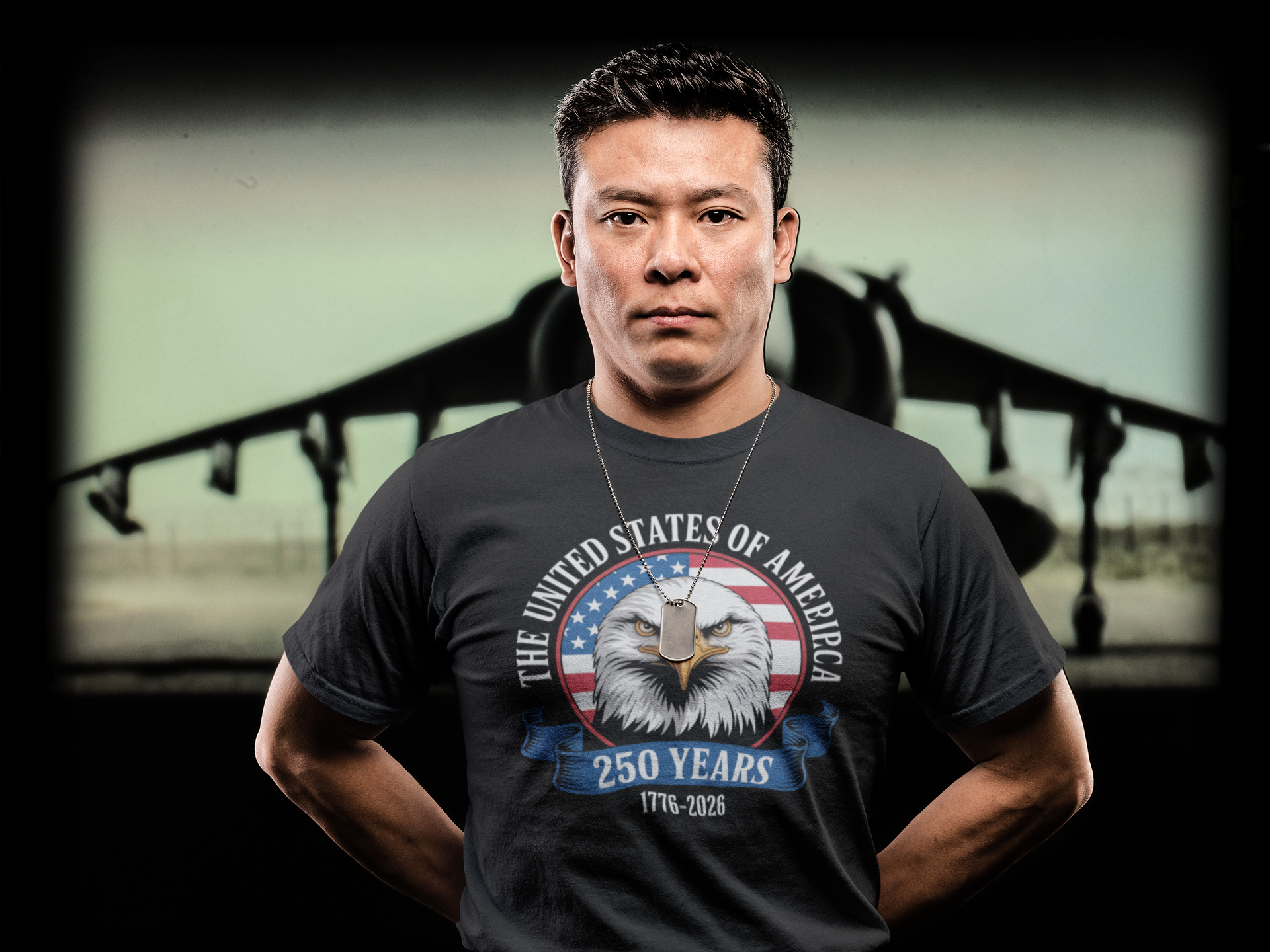 USA 250th Anniversary T-Shirt – 1776–2026 | Built on Freedom-Eagle