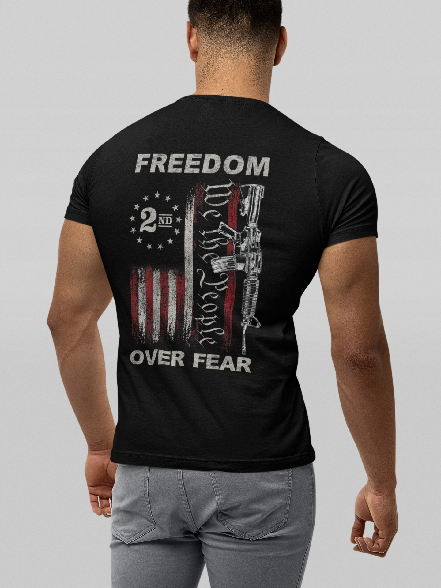 Freedom Over Fear T-Shirt – Stand for the 2nd Amendment