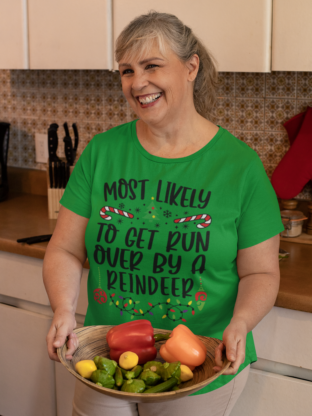 🎅 Custom “Most Likely To” Christmas T-Shirts-Get Run Over by a Reindeer