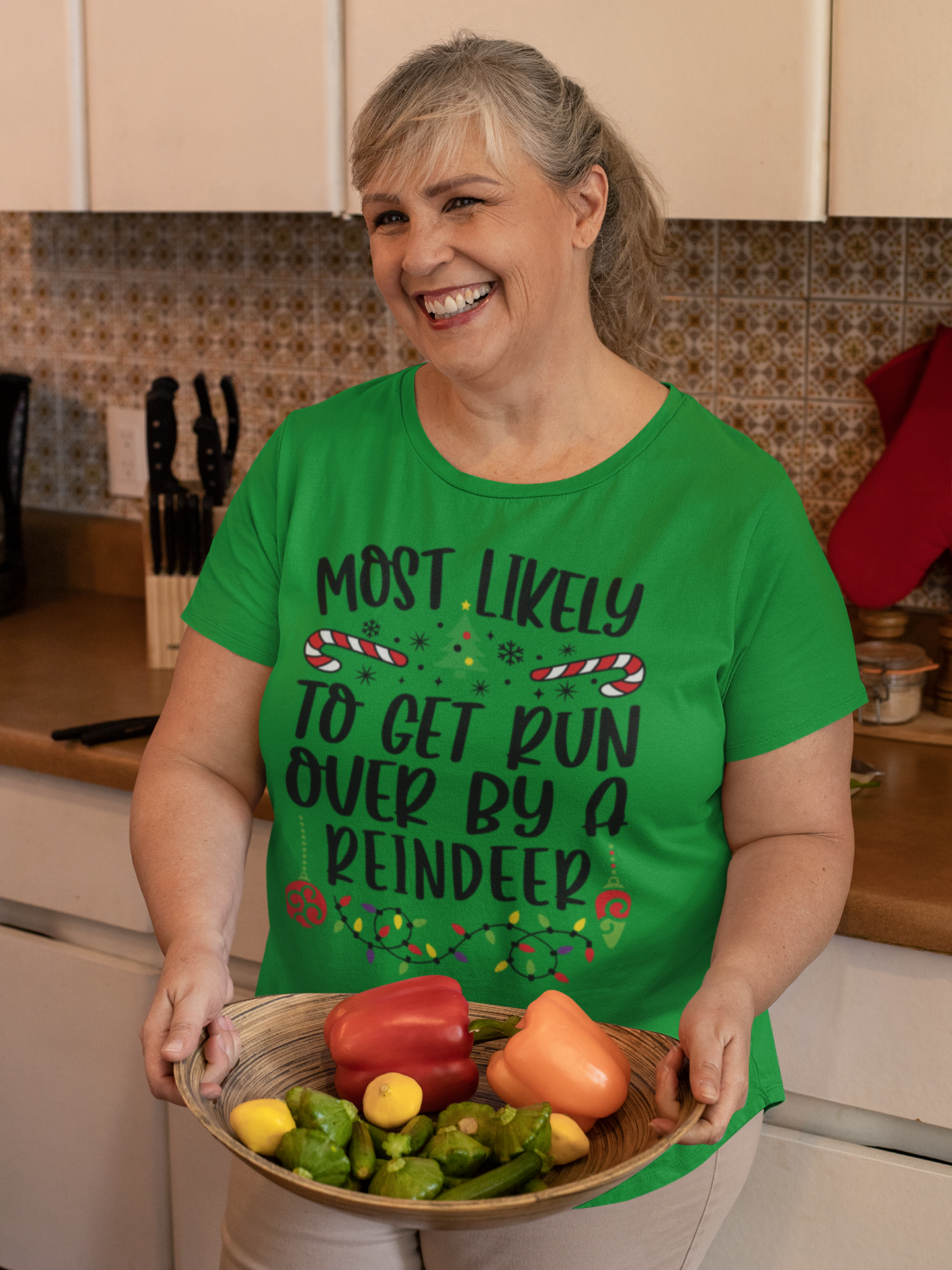 🎅 Custom “Most Likely To” Christmas T-Shirts-Get Run Over by a Reindeer